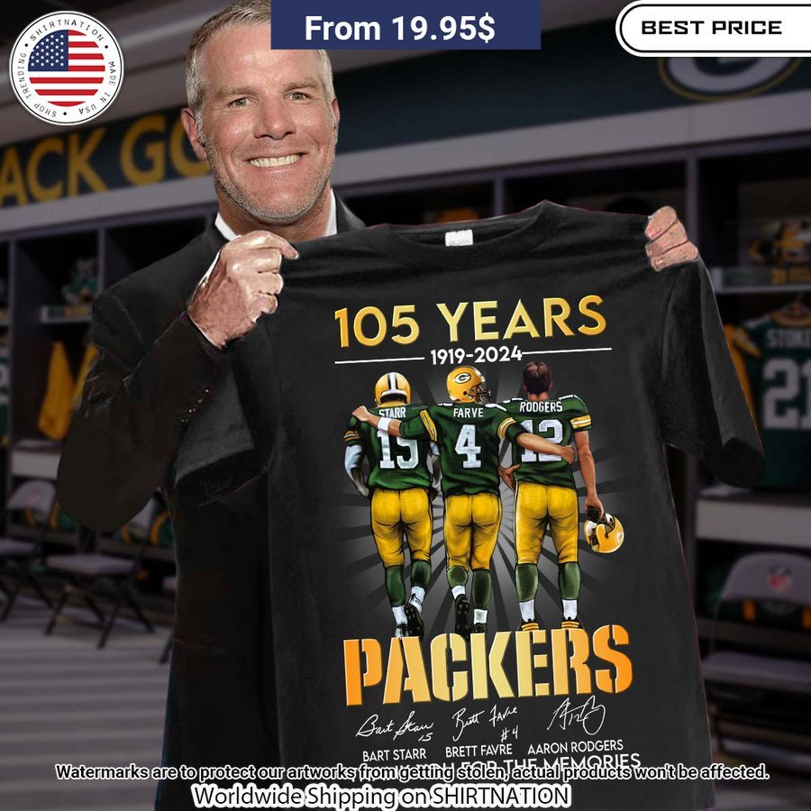 Green Bay Packers 105 Years Shirt Mesmerising