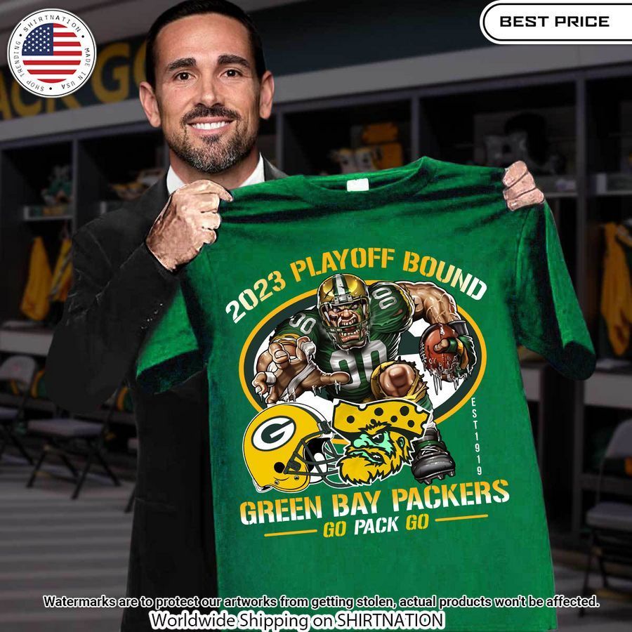 Green Bay Packers 2023 Playoff Bound Matt LaFleur Shirt Amazing Pic
