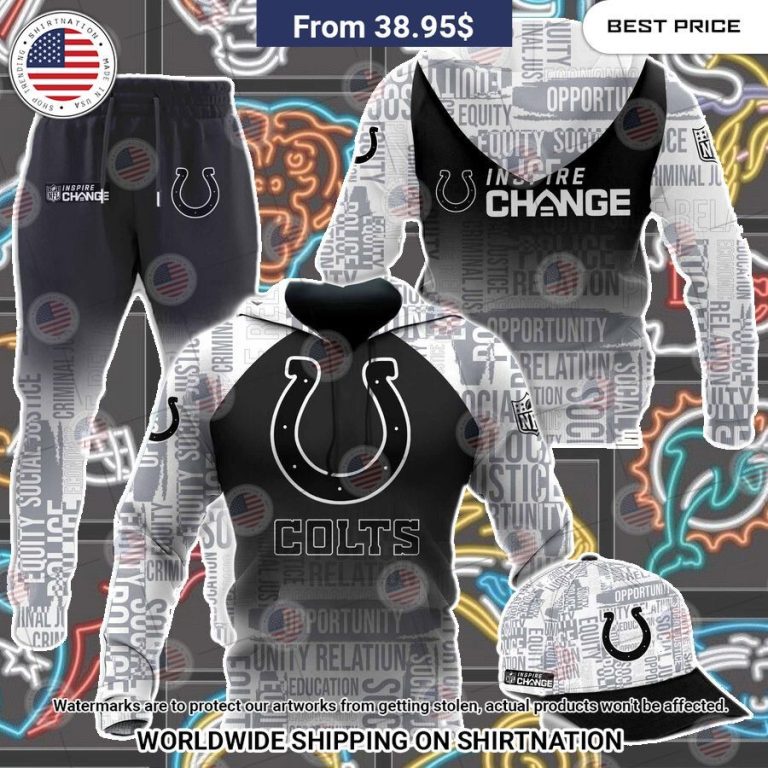 Indianapolis Colts NFL Inspire Change Hoodie You look different and cute