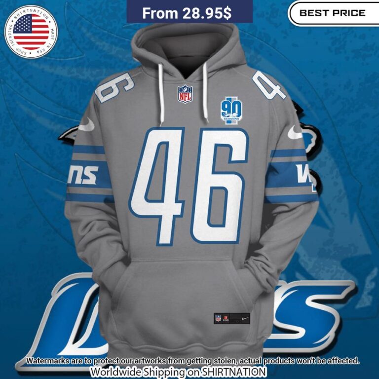 Jack Campbell Detroit Lions Hoodie Natural and awesome