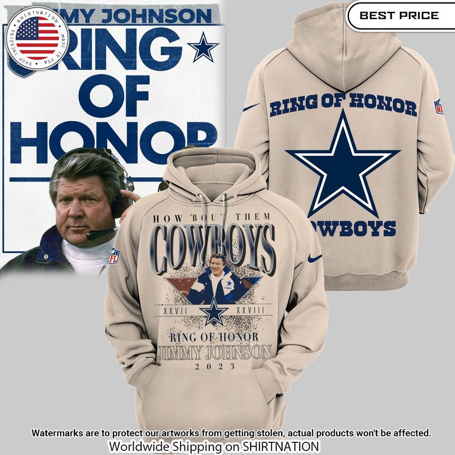 Jimmy Johnson Ring Of Honor Dallas Cowboys Hoodie Good click