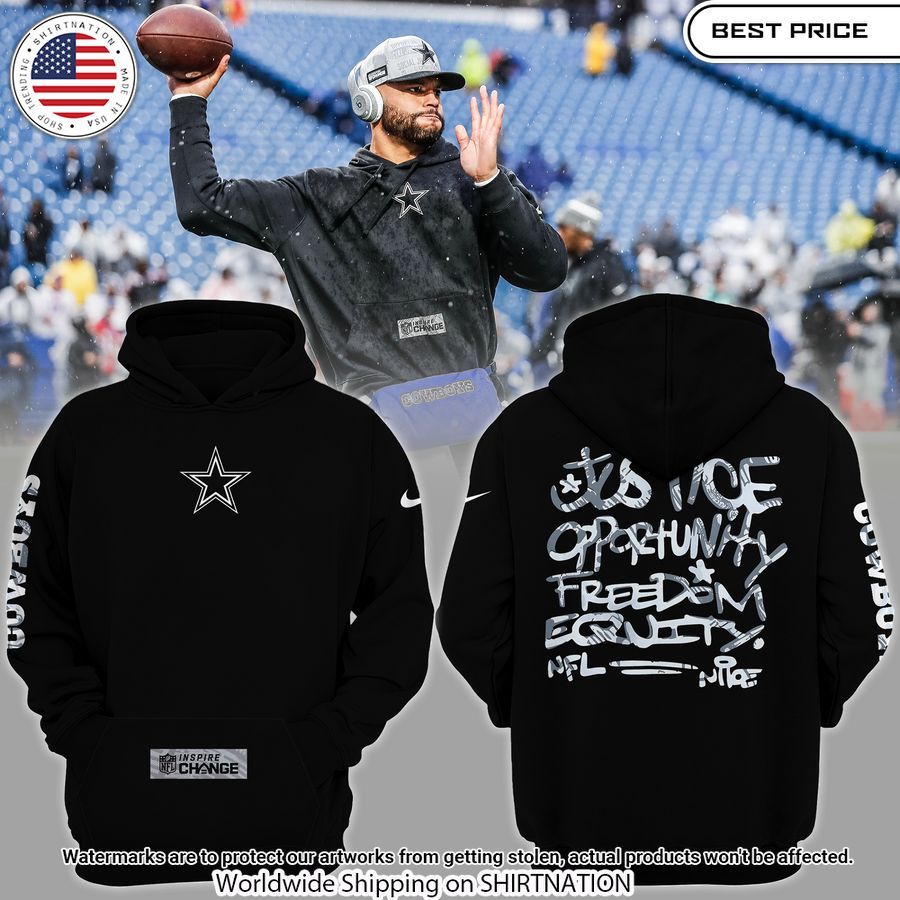 Justice Opportunity Equity Freedom Dallas Cowboys Hoodie Nice shot bro
