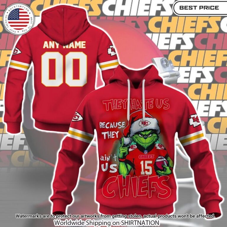 Kansas City Chiefs Grinch Custom Hoodie Rocking picture