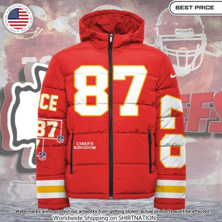 Kansas City Chiefs Taylor Swift and Kelce Down Jacket Wow, cute pie