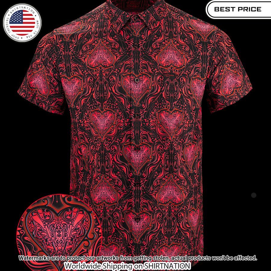 King Of Hearts Poker Hawaiian Shirt Stand easy bro