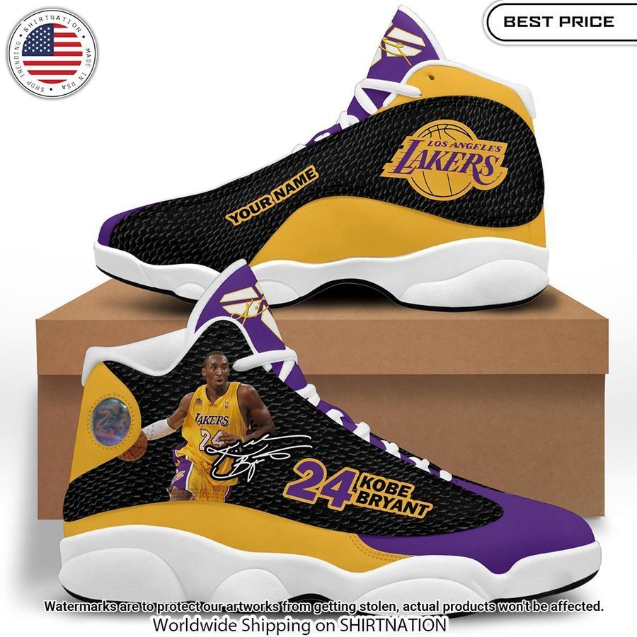 Kobe Bryant Los Angeles Lakers Custom Air Jordan 13 shoes Heroine