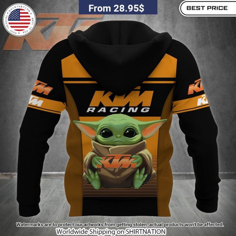 KTM Racing Baby Yoda Hoodie, Shirt Such a scenic view ,looks great.