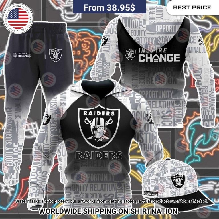 Las Vegas Raiders NFL Inspire Change Hoodie Loving click