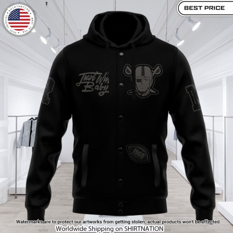 las vegas raiders stand up antonio pierce hoodie baseball jacket 2