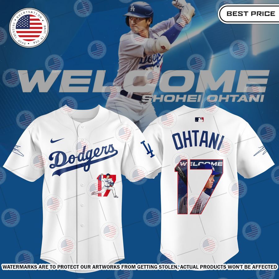 Los Angeles Dodgers Ohtani 17 Signature Baseball Jersey Wow! This is gracious