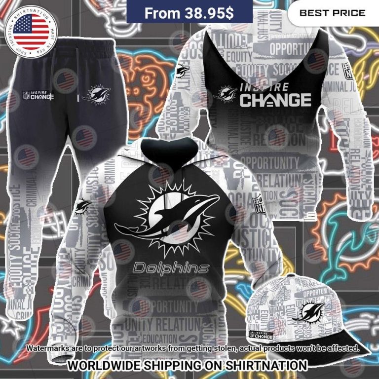 Miami Dolphins NFL Inspire Change Hoodie You look elegant man