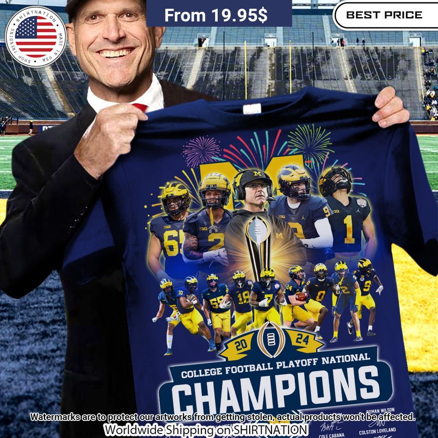 Michigan Wolverines College Football National Champions Shirt Selfie expert
