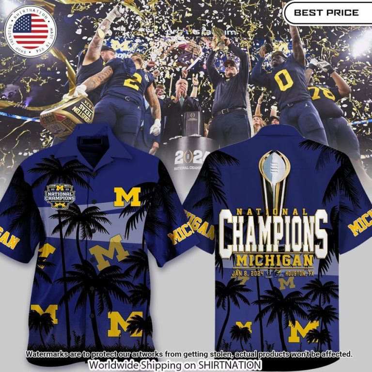 michigan wolverines national champions hawaiian shirt 1