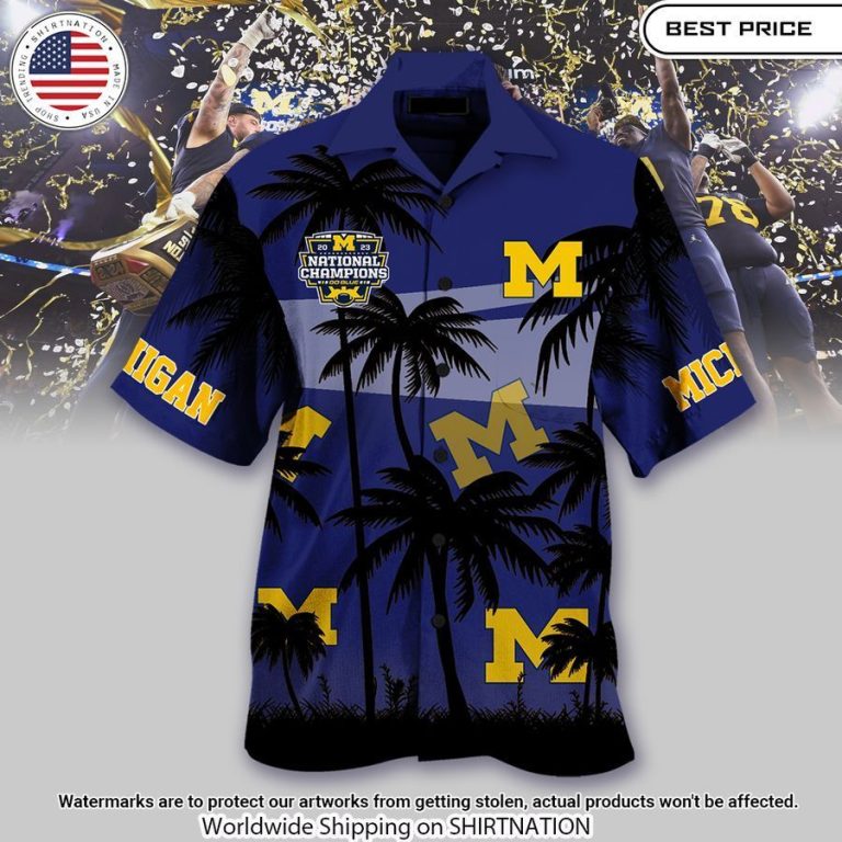 Michigan Wolverines National Champions Hawaiian Shirt Nice photo dude