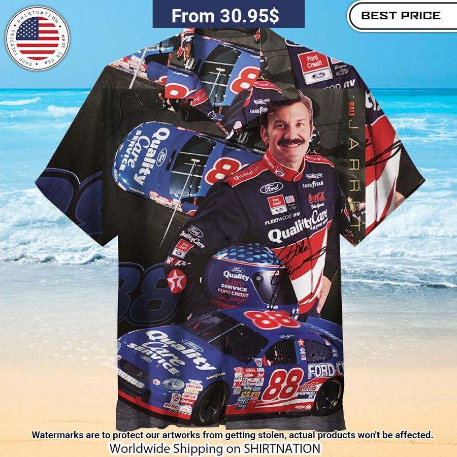 NASCAR Dale Earnhardt Hawaiian Shirt Elegant and sober Pic