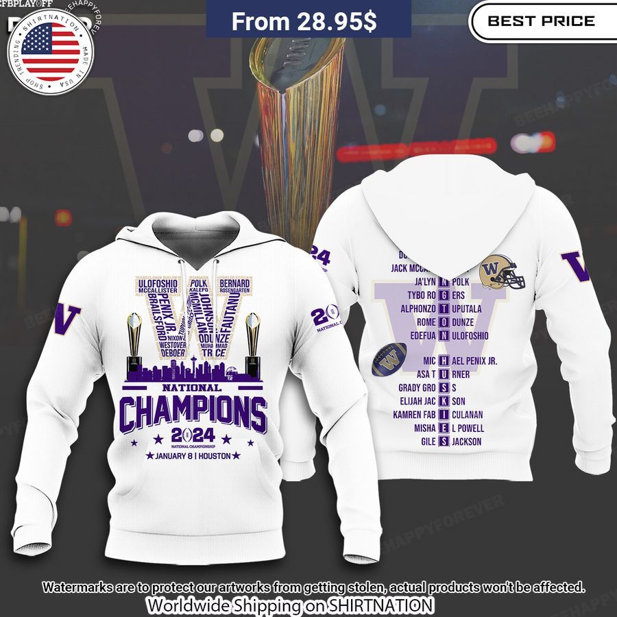 National Champions 2024 Washington Huskies Shirt Good click