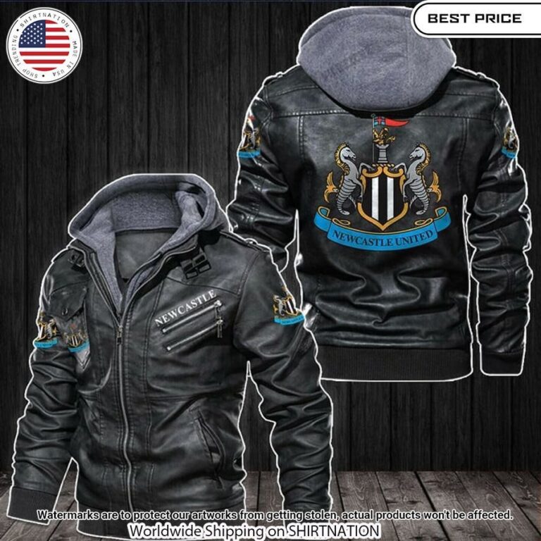 Newcastle United Leather Jacket Wow, cute pie