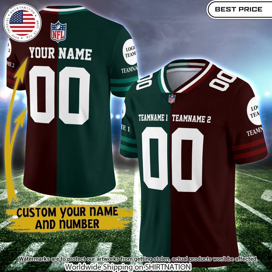 nfl house divided custom name number football jersey 10