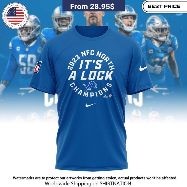 Detroit Lions It's A Lock Champions Shirt Selfie expert