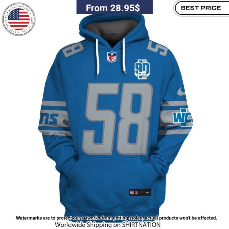 Penei Sewell Detroit Lions Hoodie My friend and partner