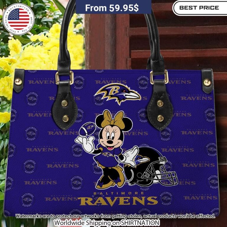 personalized baltimore ravens minnie leather hand bag 3 434.jpg