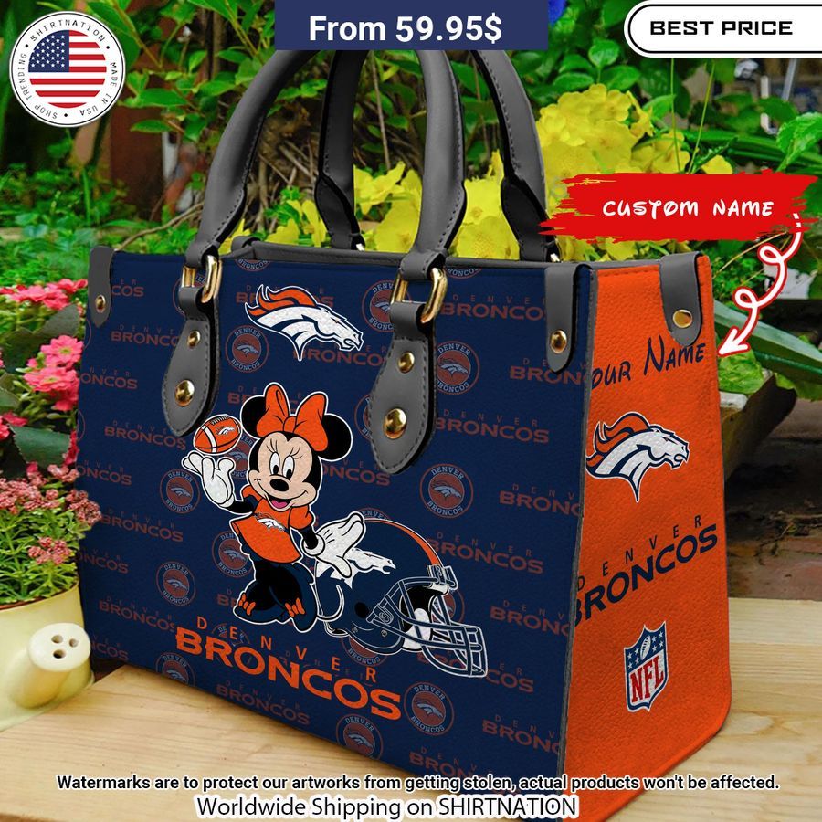Personalized Denver Broncos Minnie Leather Hand Bag Loving, dare I say?