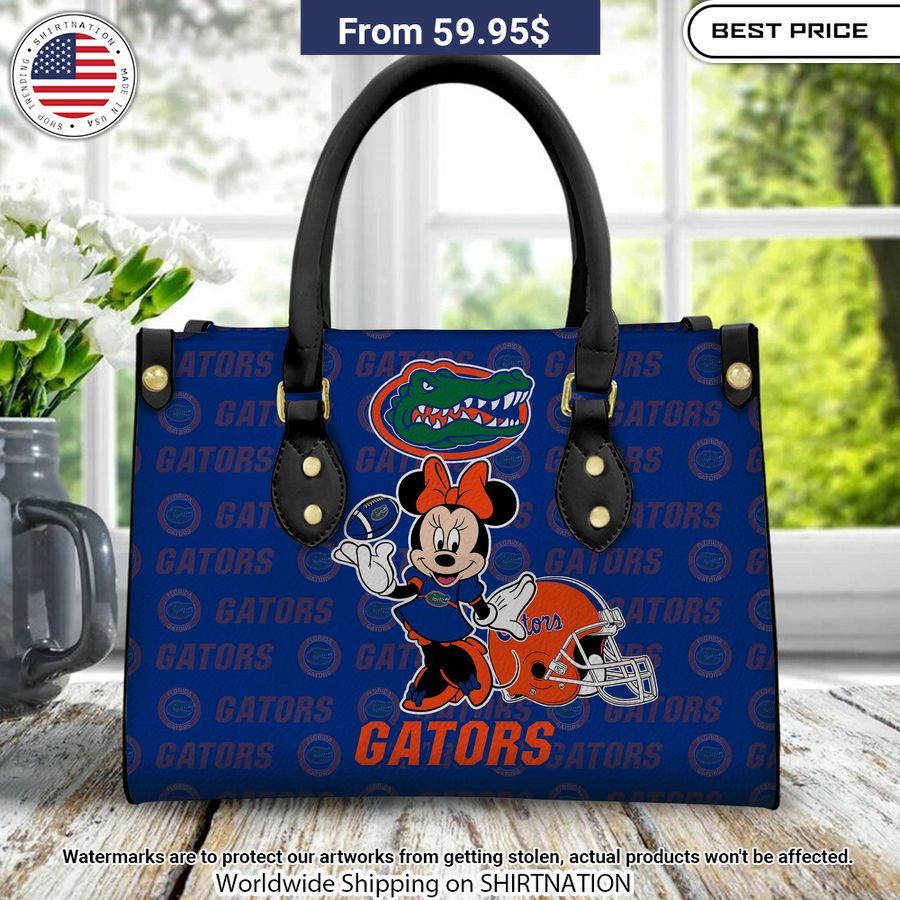 Personalized Florida Gators Minnie Leather Hand Bag Cool look bro