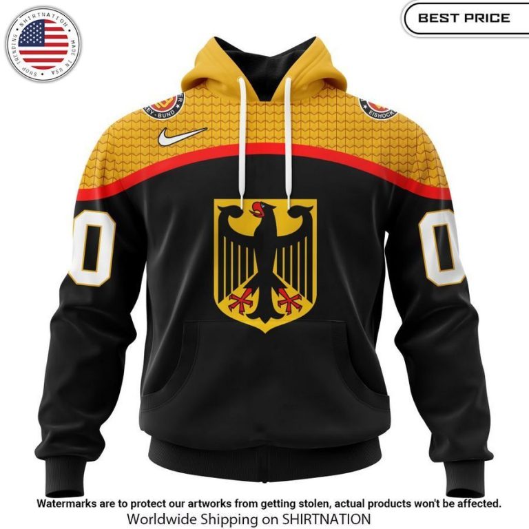 Personalized Germany National Ice Hockey Team Hoodie Nice shot bro