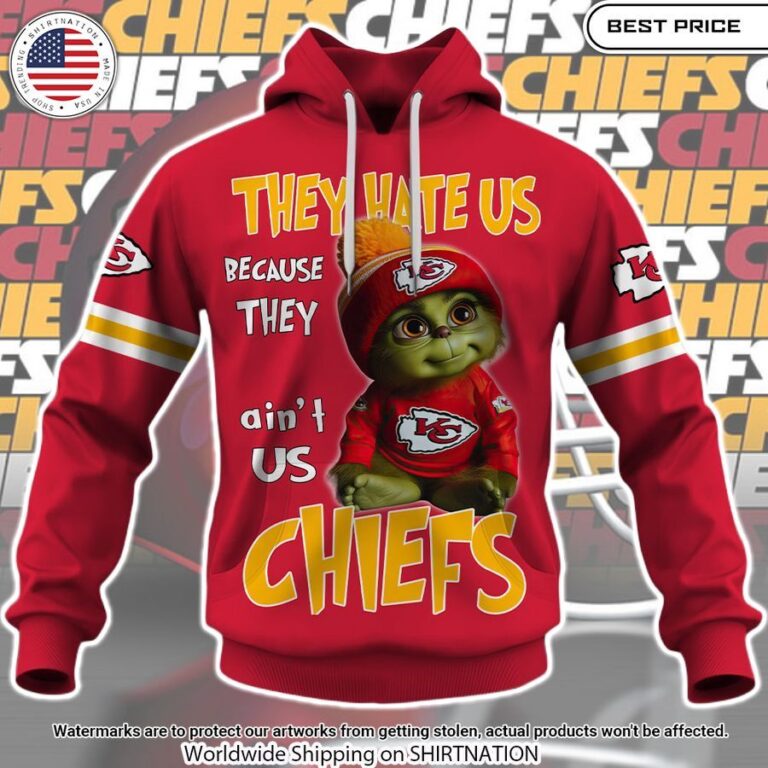 Personalized Kansas City Chiefs Baby Grinch Hoodie Studious look