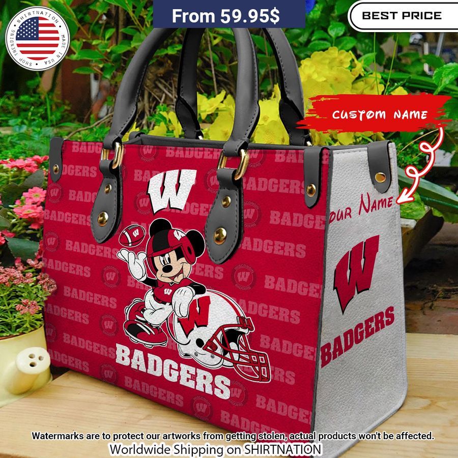 personalized wisconsin badgers mickey leather hand bag 1 184.jpg