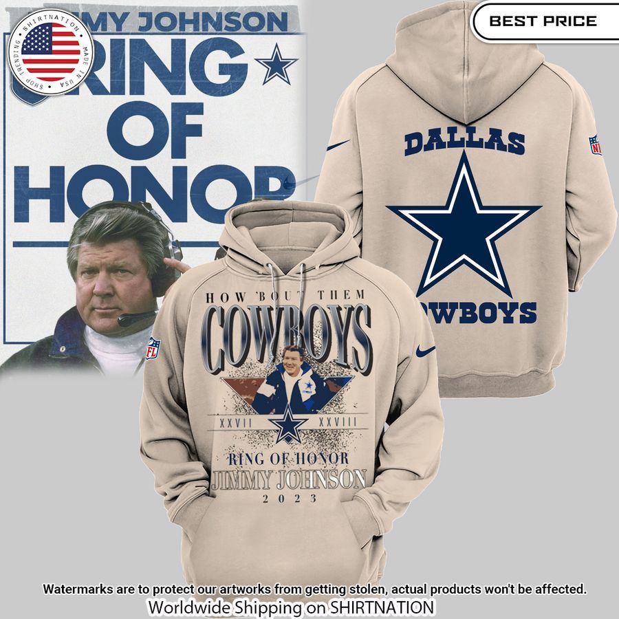 Ring Of Honor Jimmy Johnson Dallas Cowboys Hoodie Cool look bro