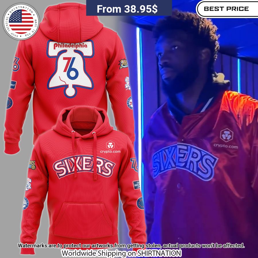 Sixers Philadelphia 76ers Joel Embiid Hoodie I am in love with your dress