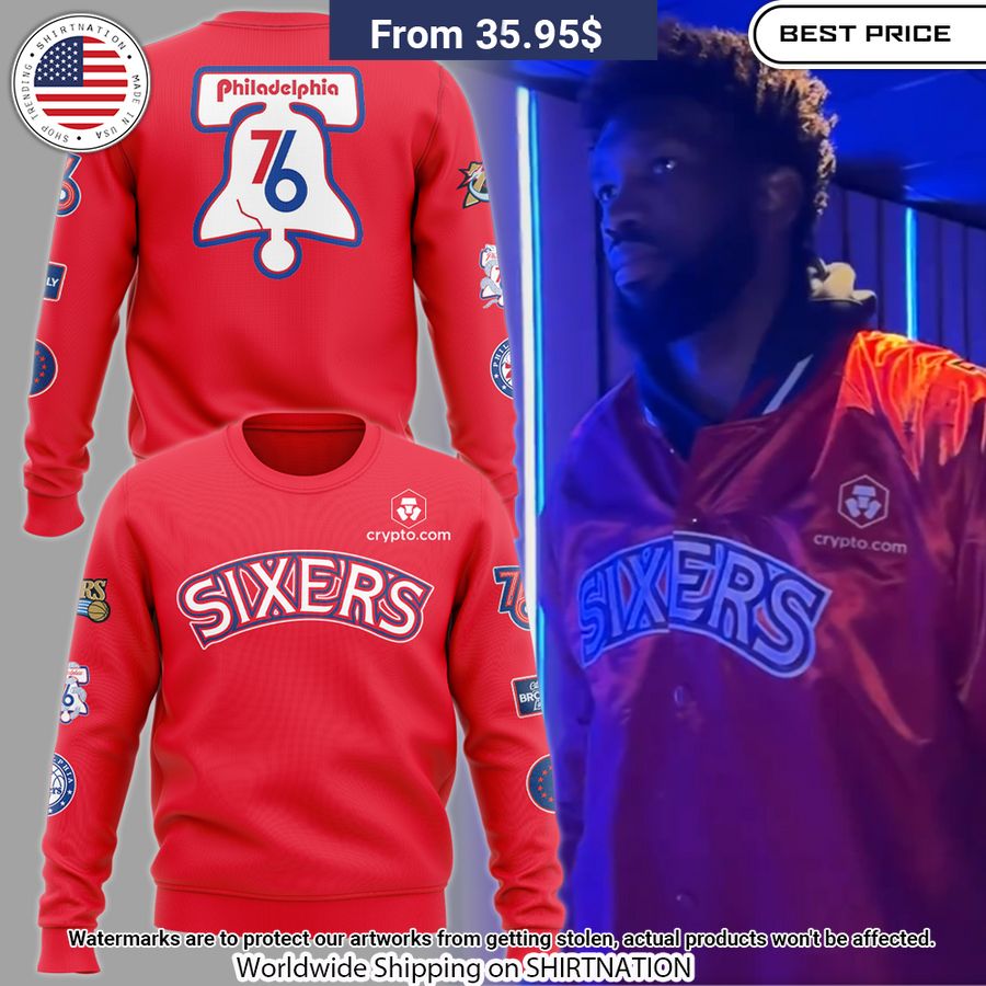 Sixers Philadelphia 76ers Joel Embiid Sweater Cool look bro