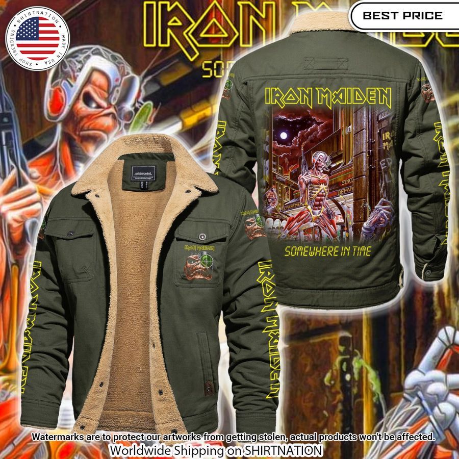 Somewhere in Time Iron Maiden Fleece Jacket Which place is this bro?