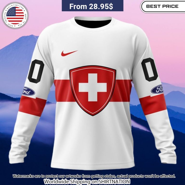 Swiss Ice Hockey Custom Hoodie You look fresh in nature