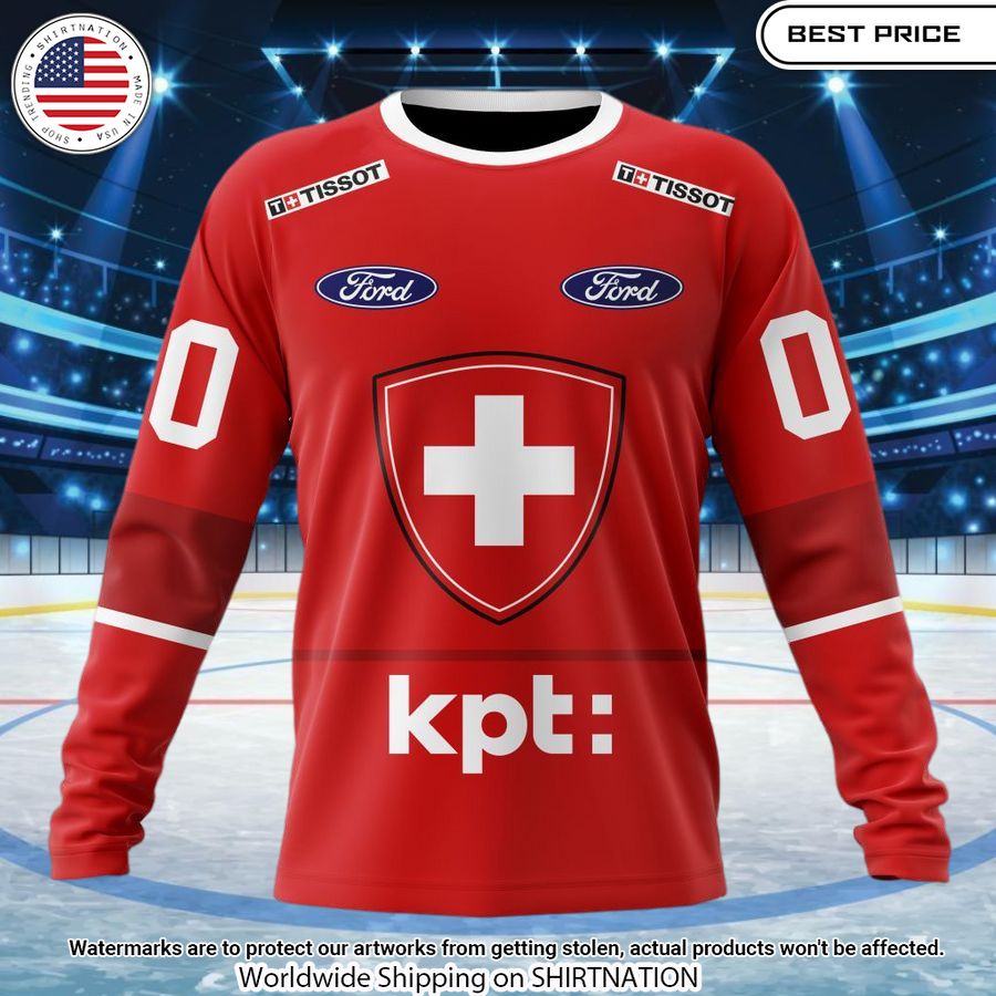 Swiss Ice Hockey Orginal Personalized Hoodie Coolosm