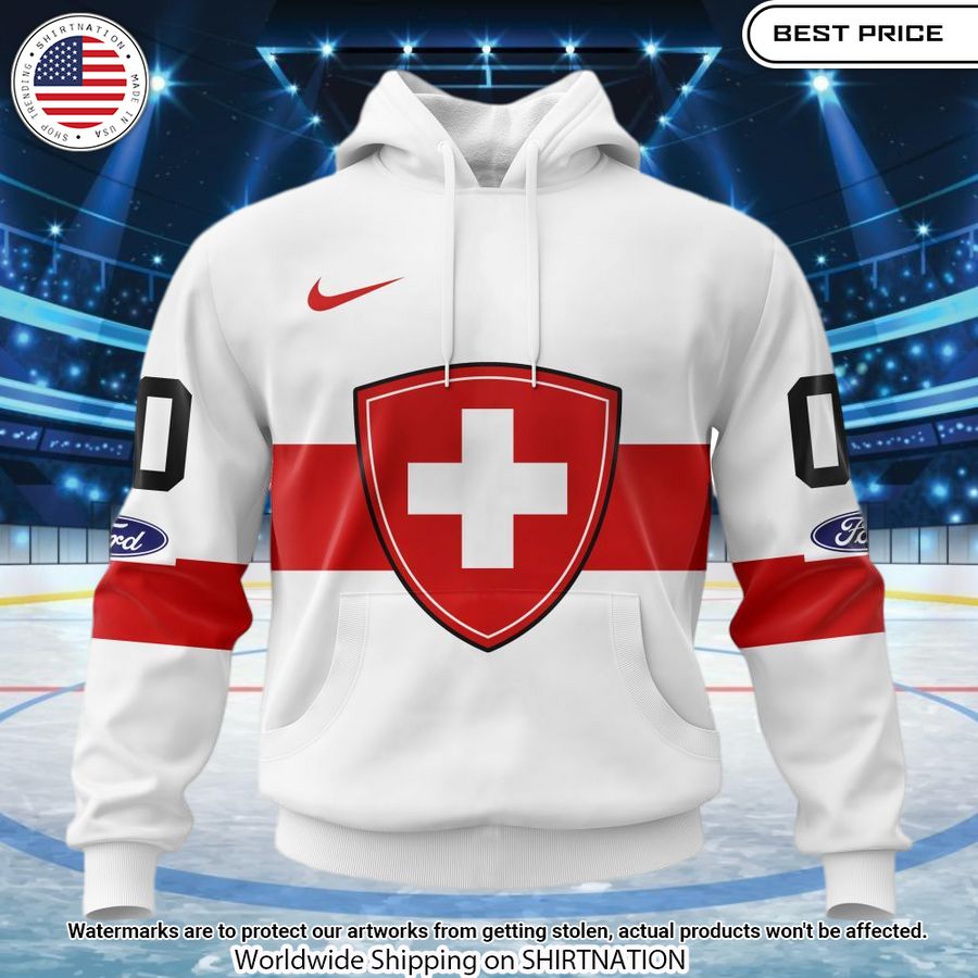Swiss Ice Hockey Personalized Hoodie You guys complement each other