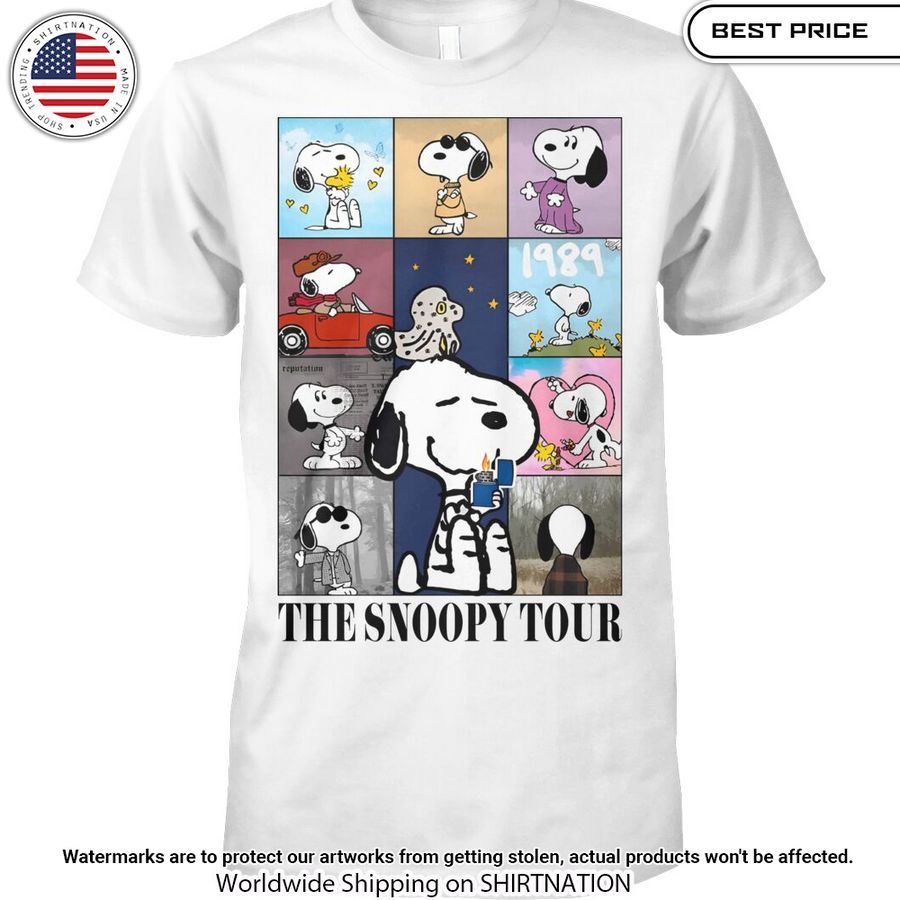 The Snoopy Taylor Swift Tour Shirt Our hard working soul