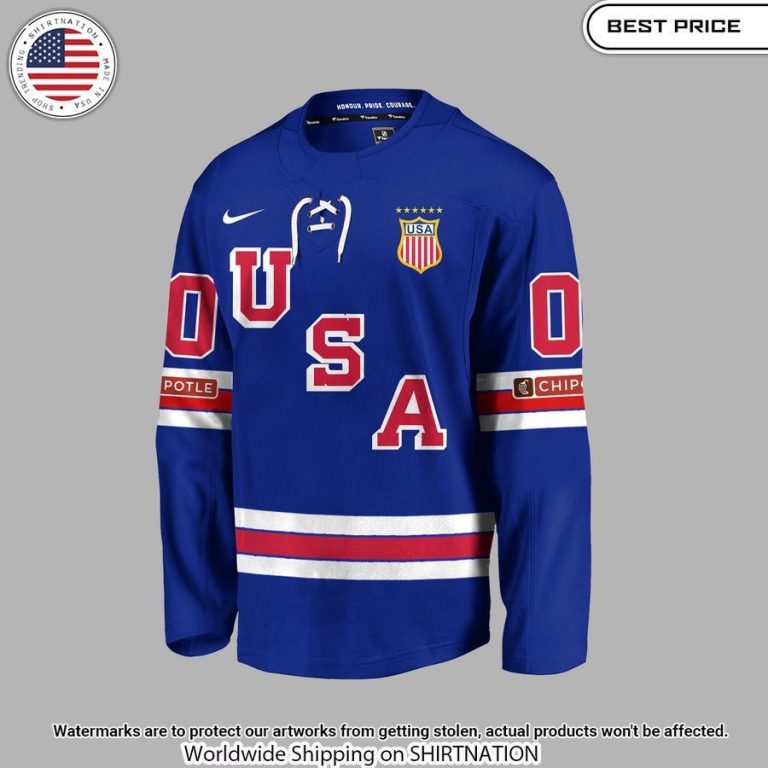 usa hockey world junior ice hockey champions 2024 custom hockey jersey 2