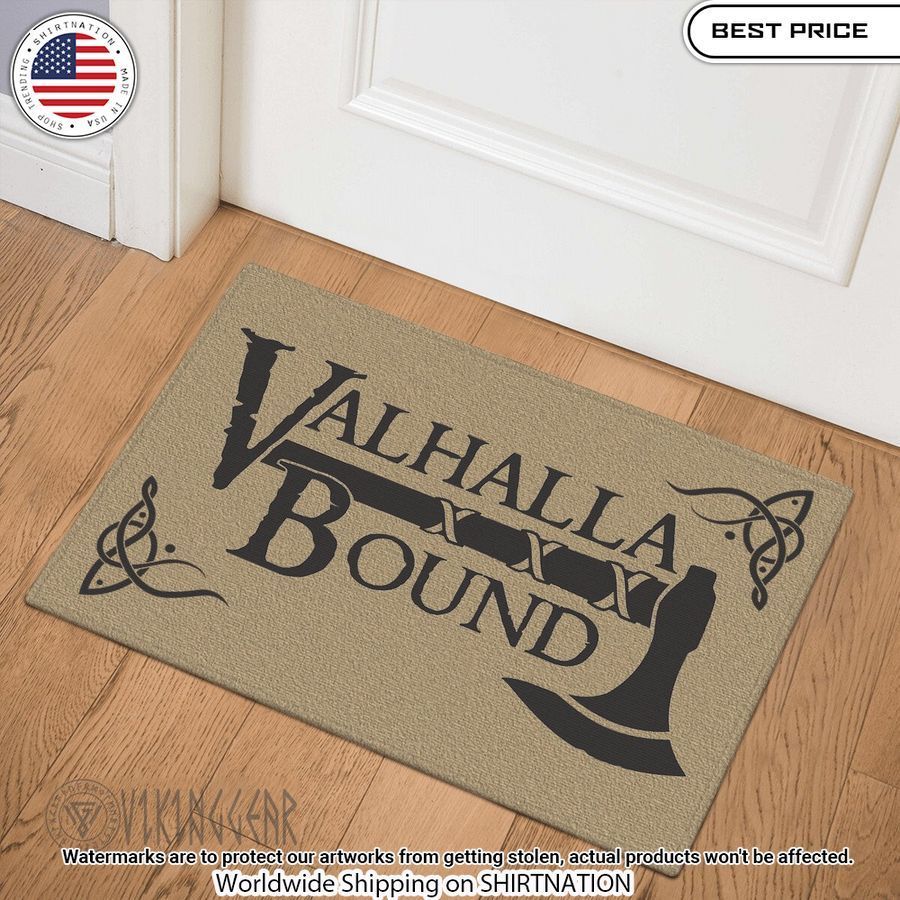 Valhalla Bound Viking Doormat Royal Pic of yours