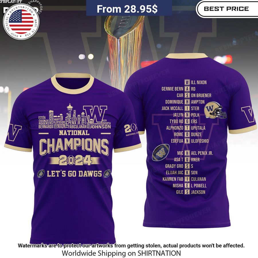 Washington Huskies 2024 National Champions Shirt Long time