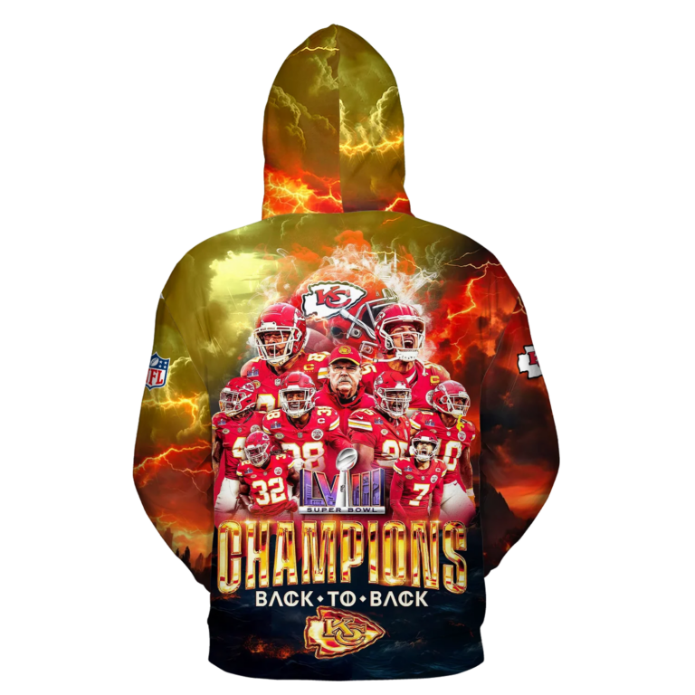 Kansas City Chiefs Super Bowl LVII Back 2 Back Hoodie 1