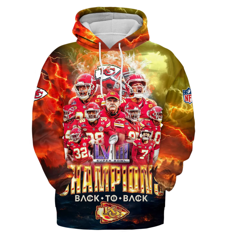 Kansas City Chiefs Super Bowl LVII Back 2 Back Hoodie