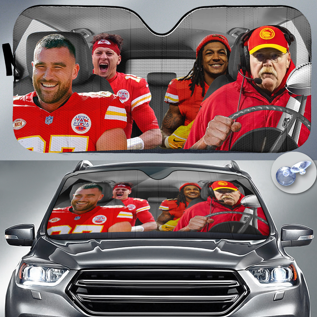 Kansas City Chiefs Super Bowl LVIII Champions Car SunShade