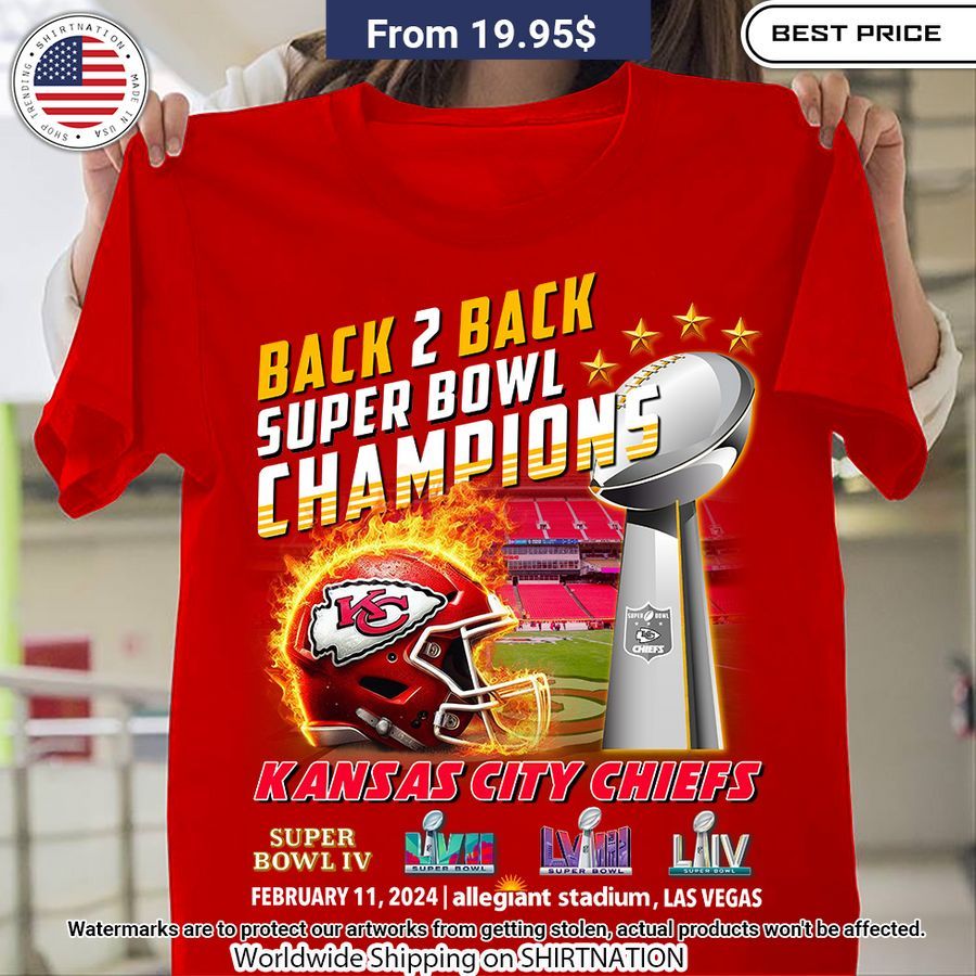 Back 2 Back Super Bowl Champions Kansas City Chiefs Shirt Good look mam