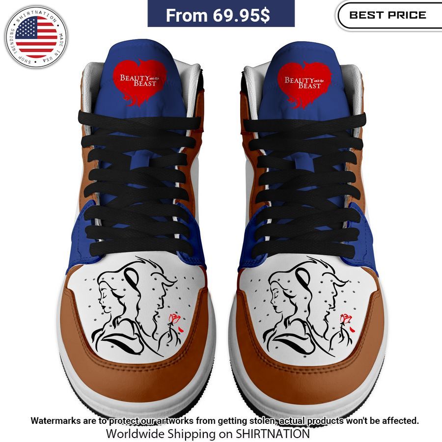 Beauty and the Beast Jordan High Top Shoes It is more than cute