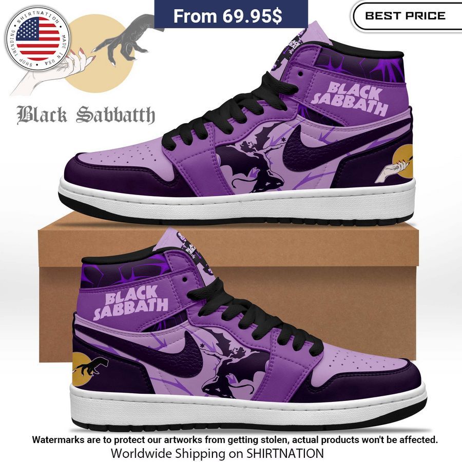 Black Sabbath Jordan High Top Shoes You look too weak