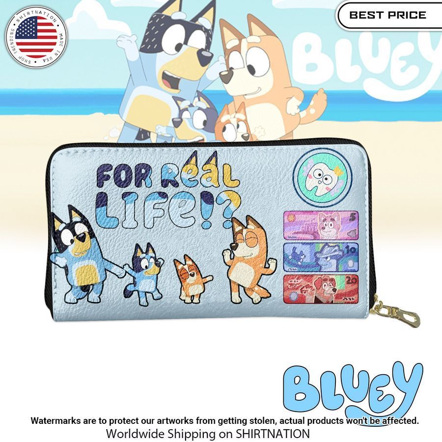 Bluey For Real Life Zipper Wallet Sizzling