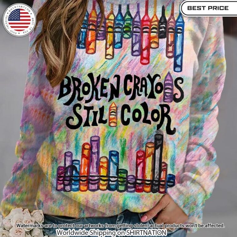 Broken Crayons Still Color Sweater Mesmerising