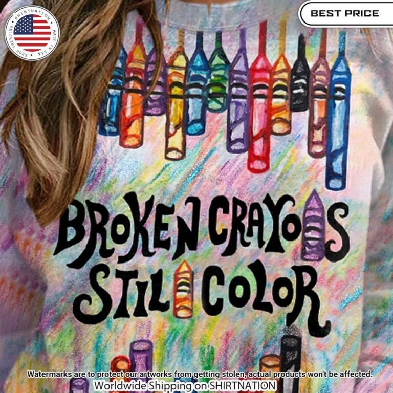 Broken Crayons Still Color Sweater Stand easy bro